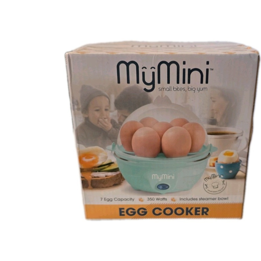 New My Mini Premium 7-Egg Cooker Teal Unopened Small Egg Cooker